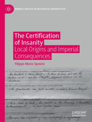 cover image of The Certification of Insanity